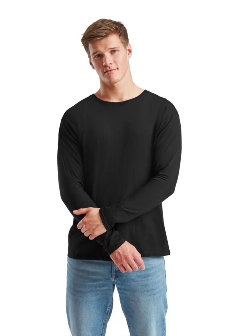 Μακρυμάνικο T-Shirt Iconic 150 Fruit of the Loom 61-446-0 Black