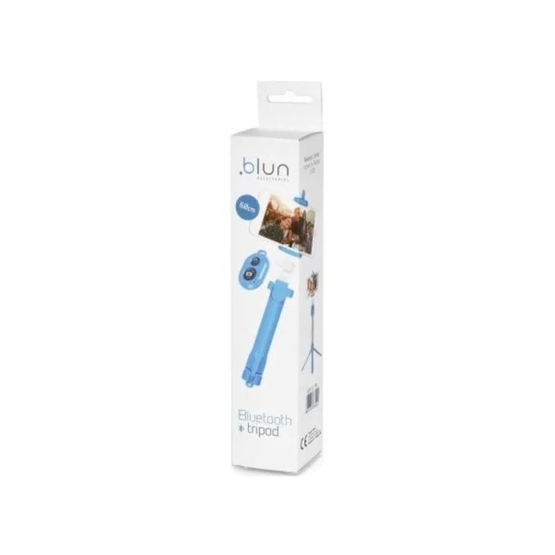 Blun Combo Selfie Stick +Tripod + Remote Control Mε Bluetooth Μαύρο