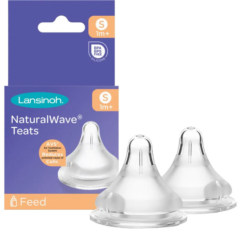 Lansinoh NaturalWave θηλή μπιμπερό Slow 2 τμχ