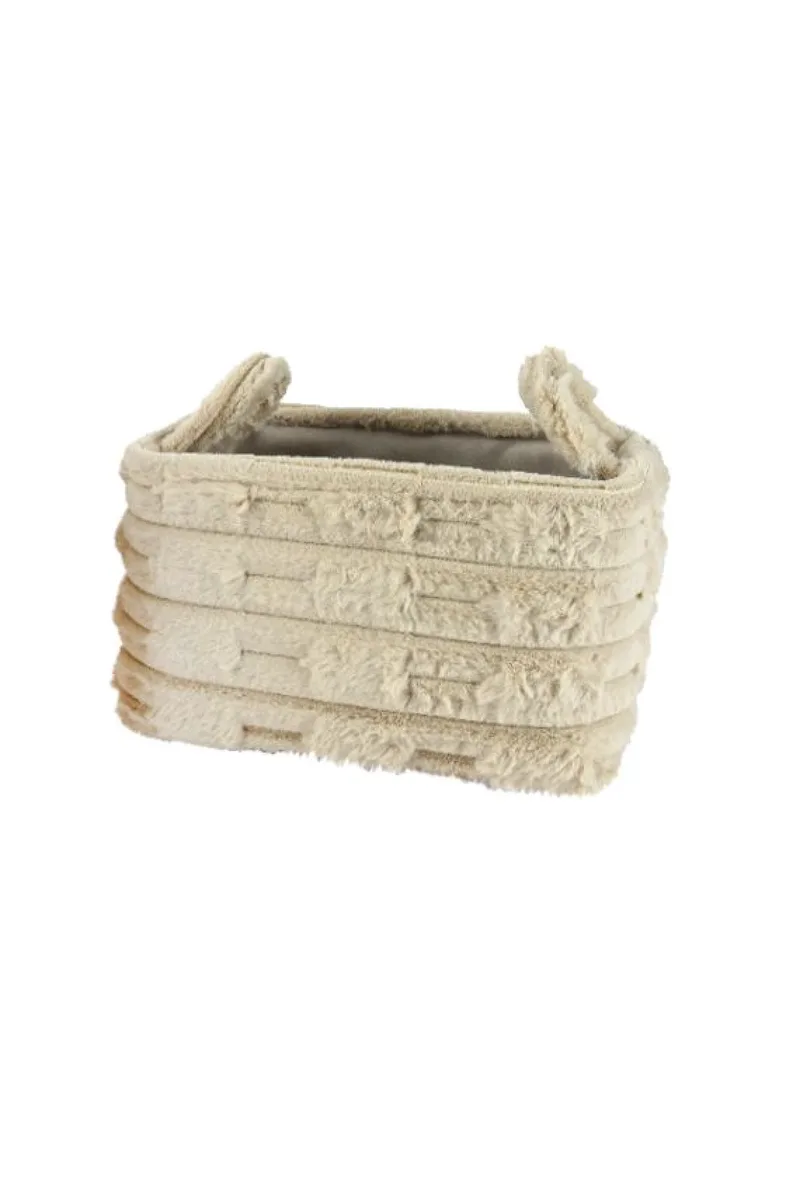 Καλαθι Με Λαβες Σε Μπεζ Αποχρωση 35Cm 35x25x20cm Μονόχρωμο Kaeming