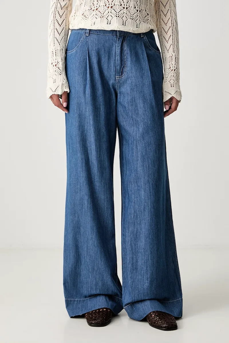 Hoss Intropia τζιν wide leg γυναικεία