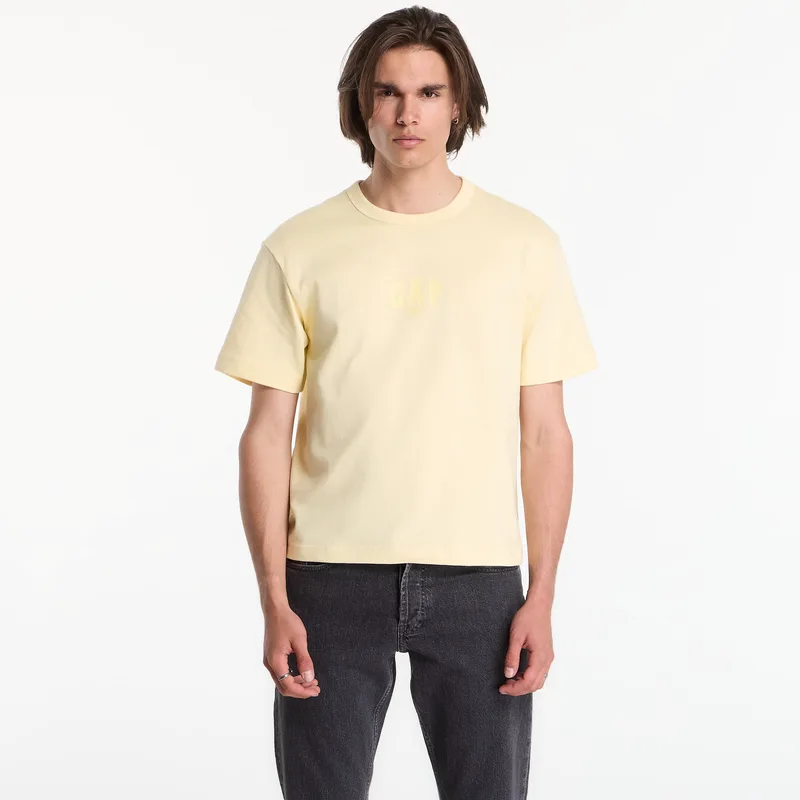 T-shirt GAP Intl Hvy Crop Logo T Yellow L