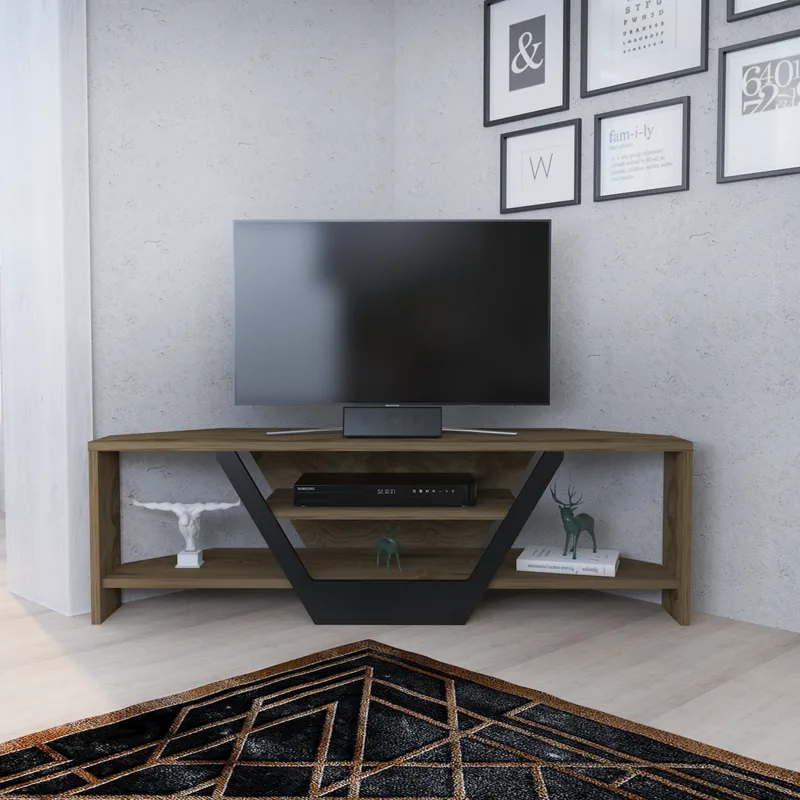 Βάση Τηλεόρασης Sares - Oud Oak, Black 322Rtc2179 (120x36,8x35)