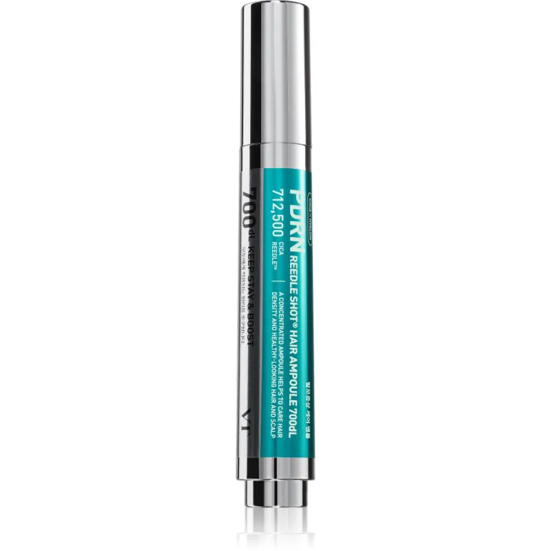 VT Cosmetics PDRN Reedle Shot Hair Ampoule 700 ορός για τριχωτό της κεφαλής για ανάπτυξη μαλλιών και ενίσχυση ριζών 15 ml