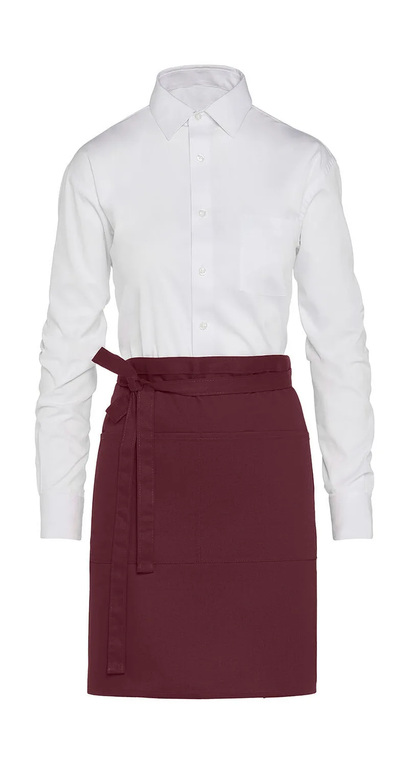 Κοντή Ποδιά Μέσης Bistro Brussels με Τσέπη SG Accessories - BISTRO JG14P Burgundy