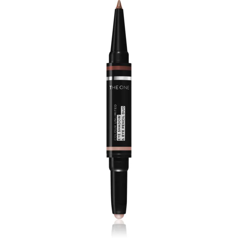 Oriflame The One Colour Unlimited σκιές ματιών και μολύβι για τα μάτια 2 σε 1 απόχρωση Sandy Bronze 1.2 γρ