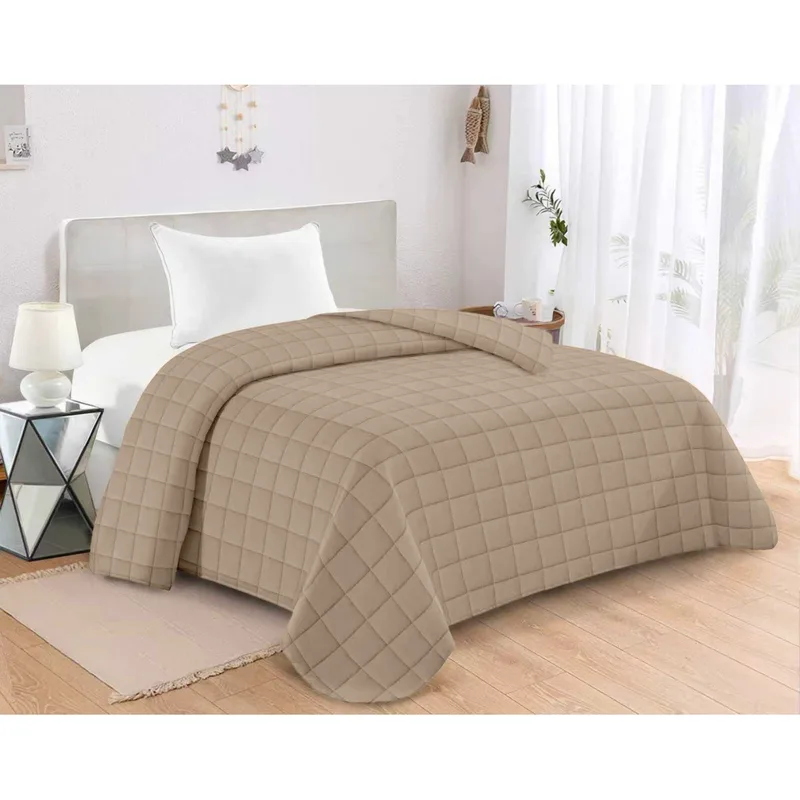 Κουβερλι Καπιτονε King Size 240Χ260 Adam Home Antel Mocha