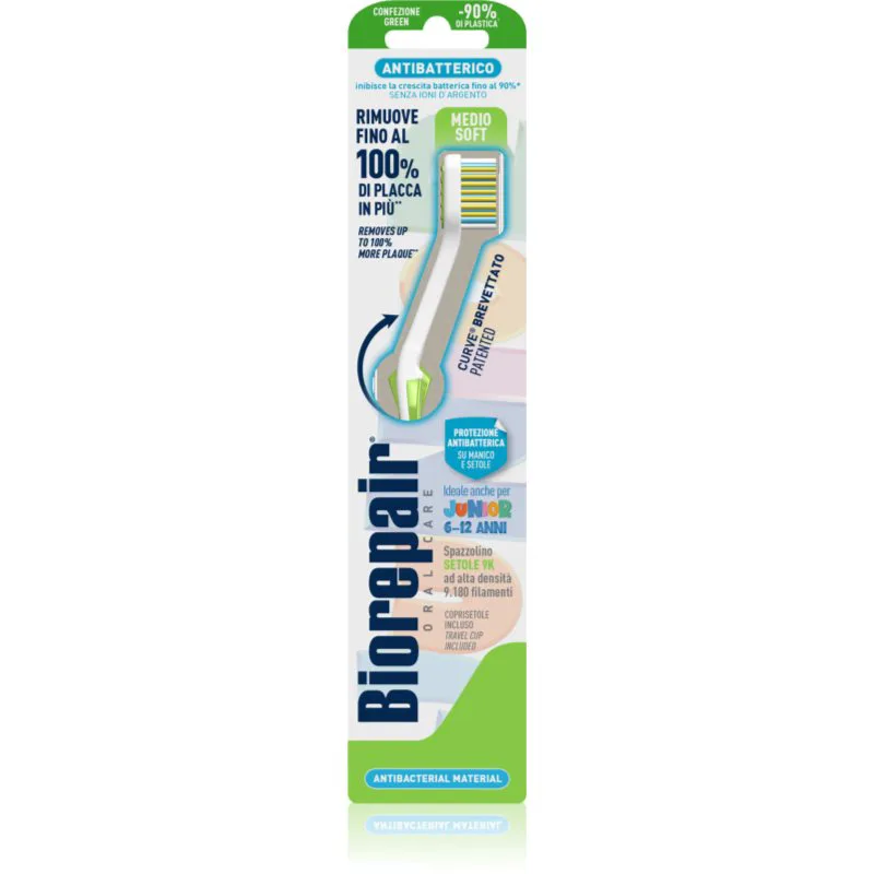 Biorepair Junior Medium/Soft οδοντόβουρτσα για παιδιά 6-12 1 τμχ