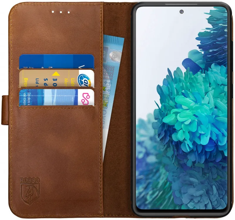 Κόκκινο Deluxe Δερμάτινη Θήκη Πορτοφόλι Samsung Galaxy S20 FE - Brown (8719246278600)