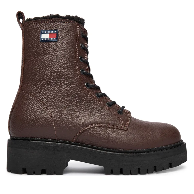 Ορειβατικά παπούτσια Tommy Jeans Tjw Urban Laceup Boot Wl EN0EN02906 Καφέ