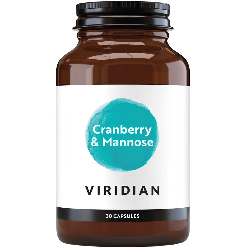 Viridian Cranberry & Mannose Συμπλήρωμα Διατροφής Εκχυλίσματος Κράνμπερι & D-Μαννόζης για την Αντιμετώπιση Λοιμώξεων του Ουροποιητικού 30caps
