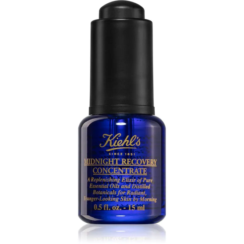 Kiehl's Midnight Recovery Concentrate αναγεννητικό λάδι νύχτας για όλους τους τύπους επιδερμίδας ακόμα και ευαίσθητης 15 ml