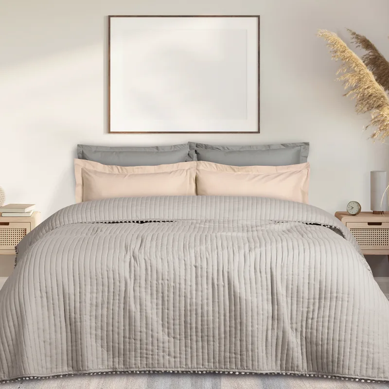 Κουβερλί Microfiber Υπέρδιπλο 220x240εκ. Happy 9625 Σπαγγί Das Home (Ύφασμα: Microfiber, Χρώμα: Σπαγγί, Μέγεθος: Υπέρδιπλα) - Das Home - 402080209625