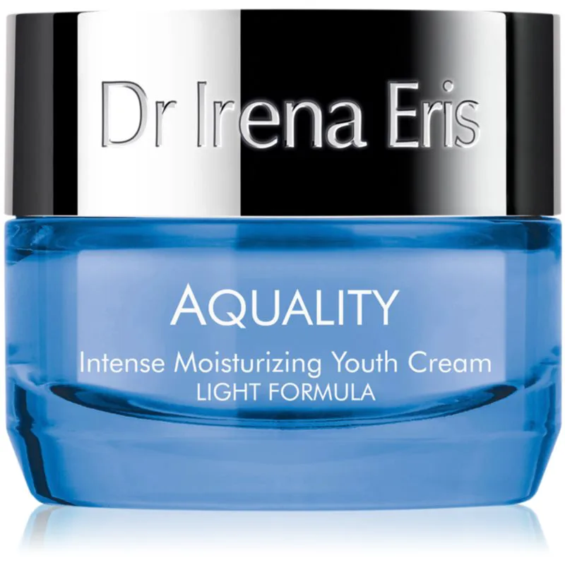 Dr Irena Eris Aquality Intense Moisturizing Youth Cream Light Formula εντατικά ενυδατική κρέμα με αναζωογονητικά αποτέλεσματα 50 ml