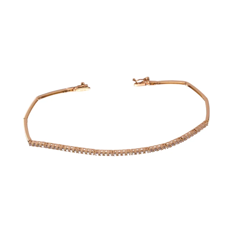 Βραχιόλι Γυναικείο σε Κίτρινο Χρυσό κ14 με zircon Gatsa BR372