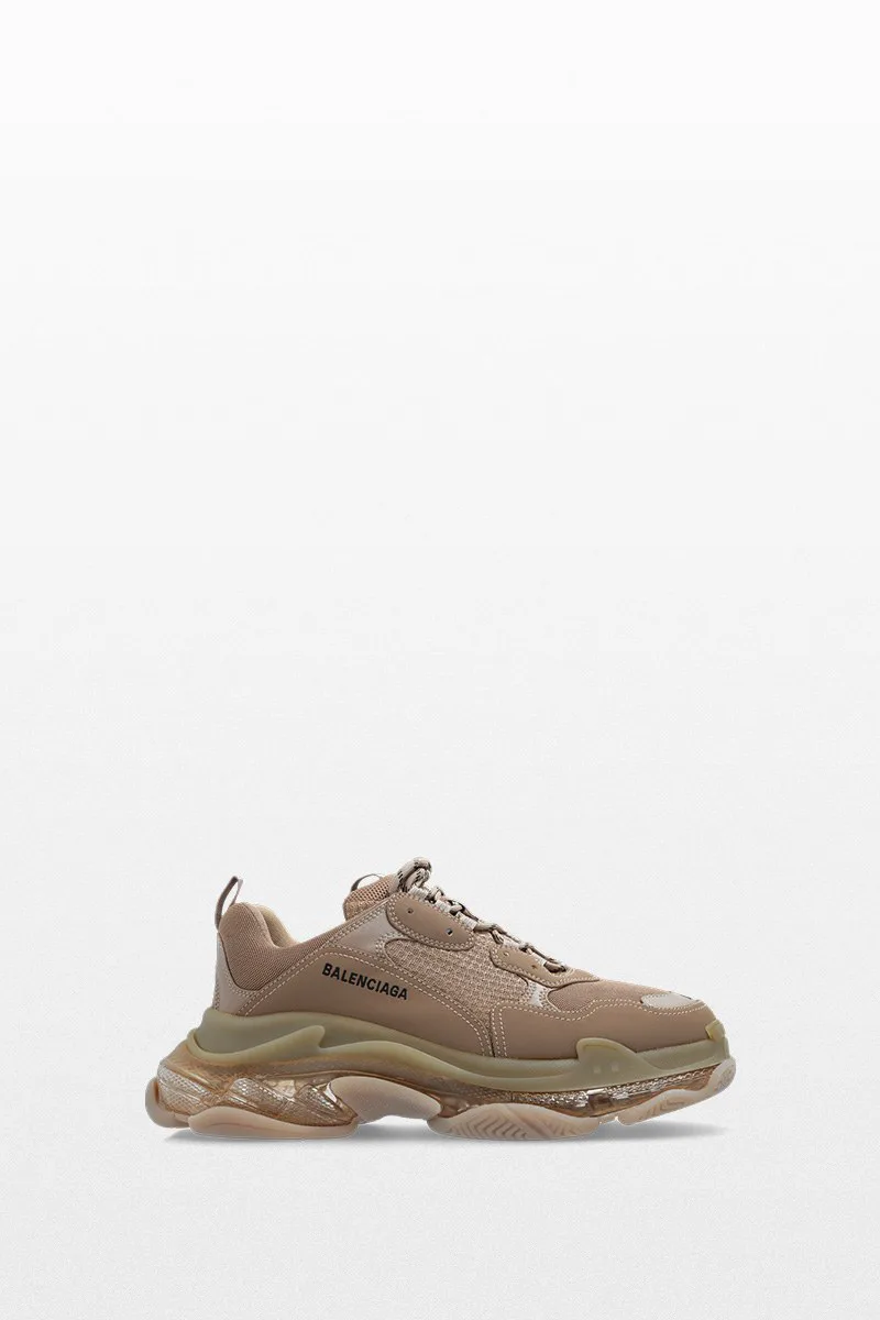 BALENCIAGA Ανδρικό Καφέ Triple S Sneakers Light Brown