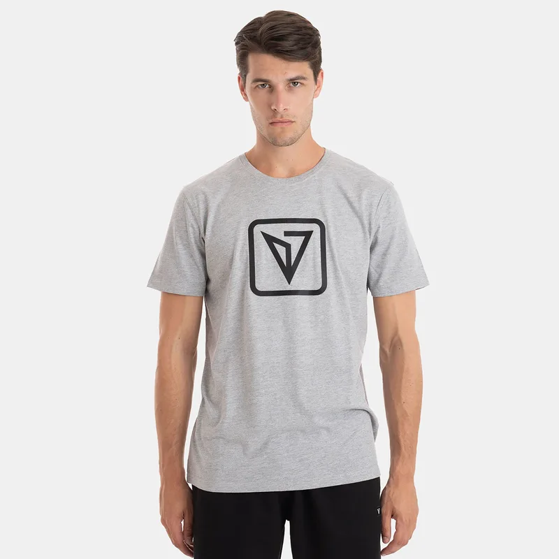 MAGNETIC NORTH HIGH DENSITY LOGO T-SHIRT ΓΚΡΙ