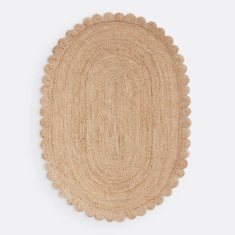 Οβάλ χαλί από γιούτα 120x170 cm Μ120xΠ170cm