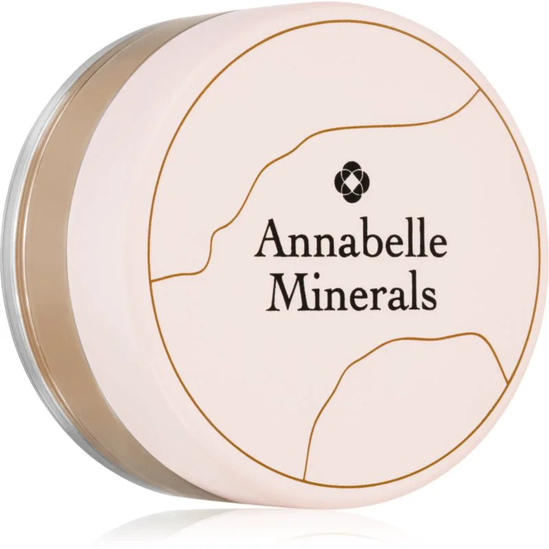 Annabelle Minerals Coverage Mineral Foundation μεταλλικό μεικ απ πούδρας για τέλεια εμφάνιση απόχρωση Golden Medium 4 γρ