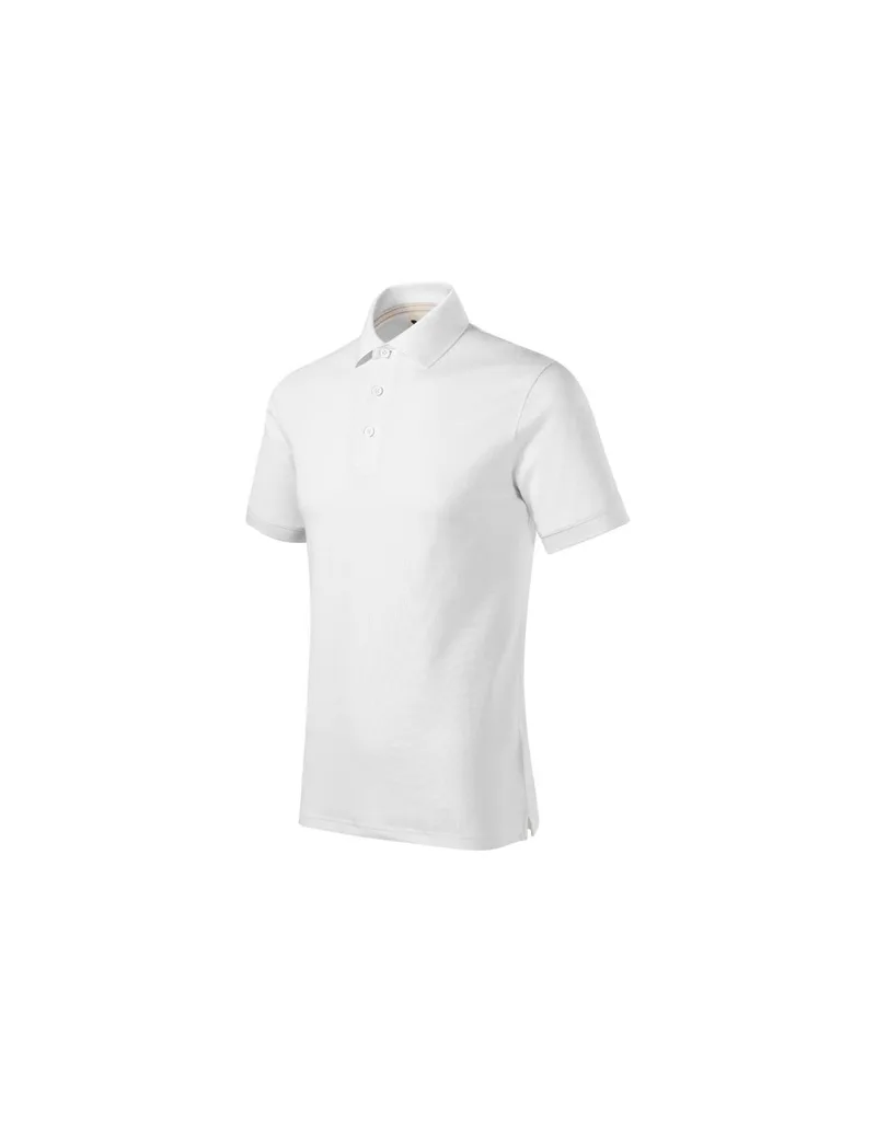 Malfini Ανδρικό T-shirt Κοντομάνικο Polo Λευκό MLI-23400
