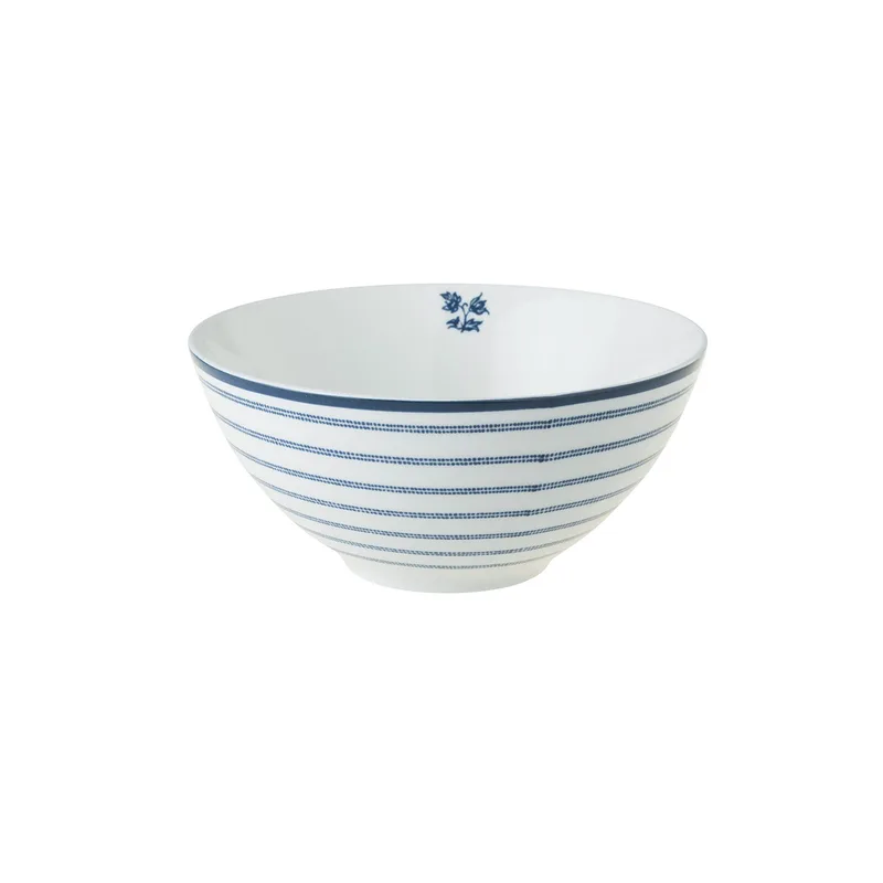 Laura Ashley Μπολ Fine Bone China Candy Strip 13cm Blueprint