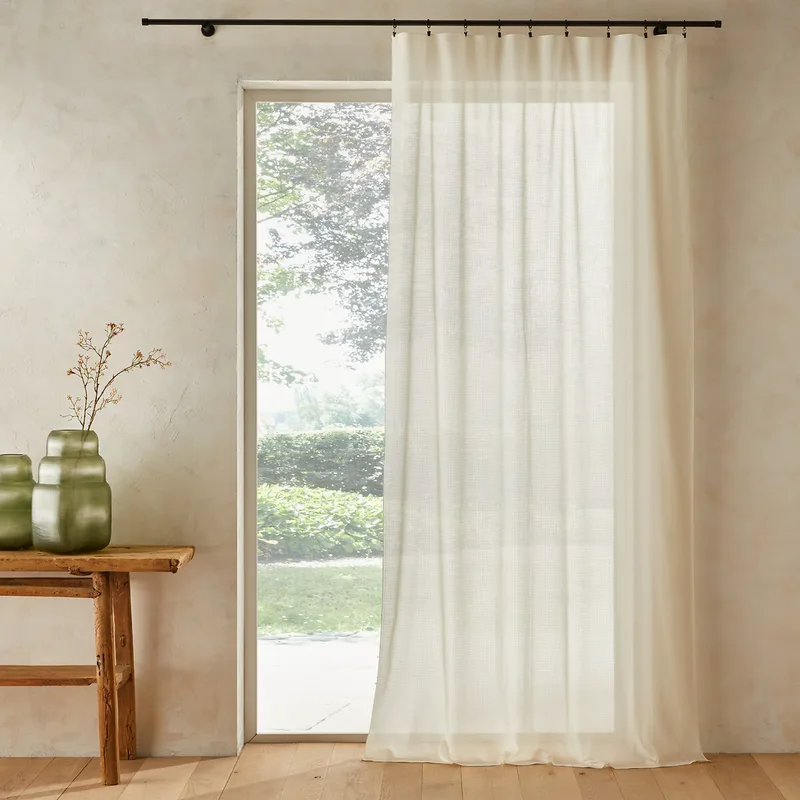 Κουρτίνα από οργανικό βαμβακερό βουάλ 140x350 cm