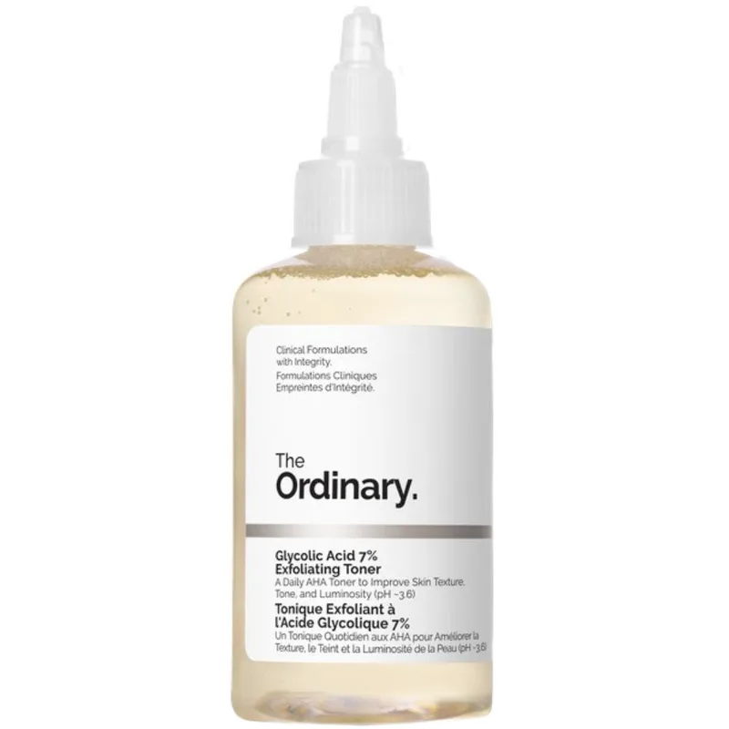 The Ordinary Glycolic Acid 7% Exfoliating Toner Τόνερ Προσώπου με Γλυκολικό Οξύ για Επιδερμίδα Φωτεινή & Λεία 240ml