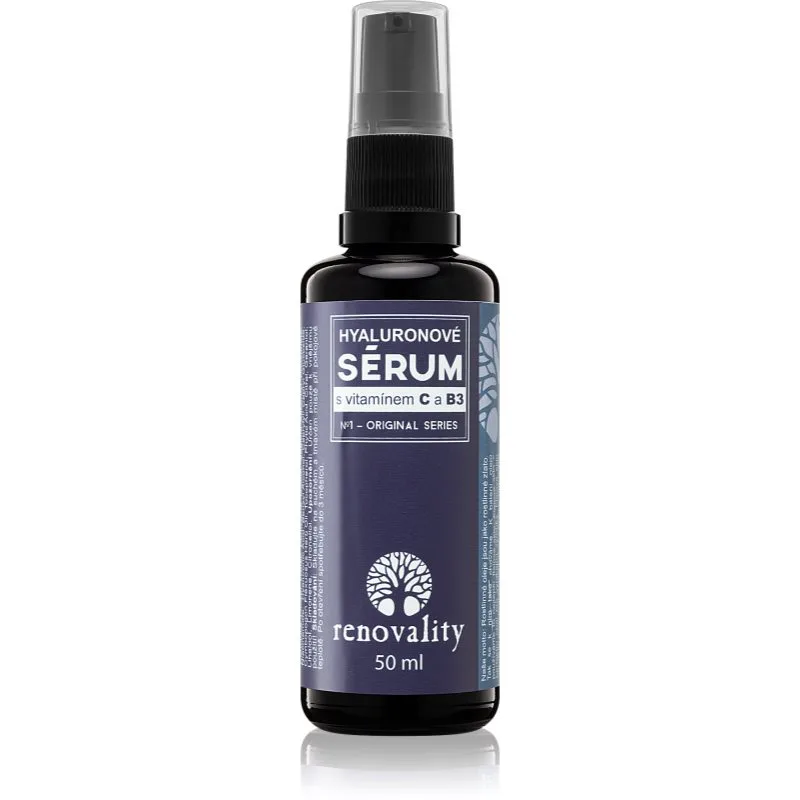 Renovality Original Series Hyaluronic Serum with Vitamin C and B3 ορός προσώπου για όλους τους τύπους επιδερμίδας 50 ml