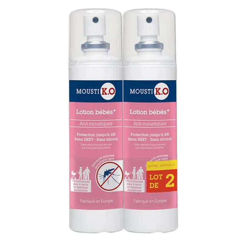 Mousti K.O. 6 Month Mosquito Repellent Lotion 2x100ml