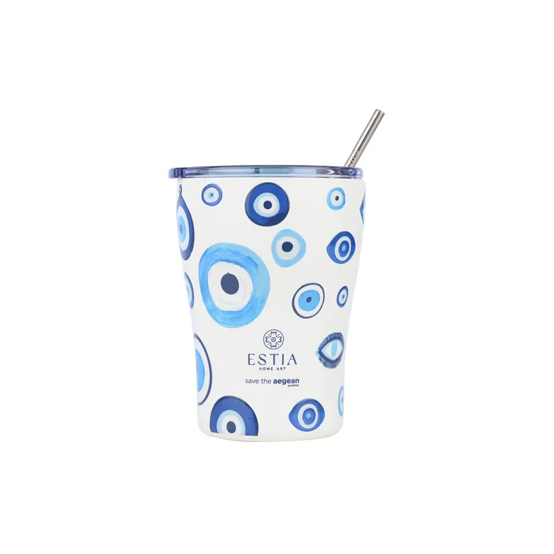 ΘΕΡΜΟΣ COFFEE MUG SAVE THE AEGEAN 350ml SPIRIT OF LUCK