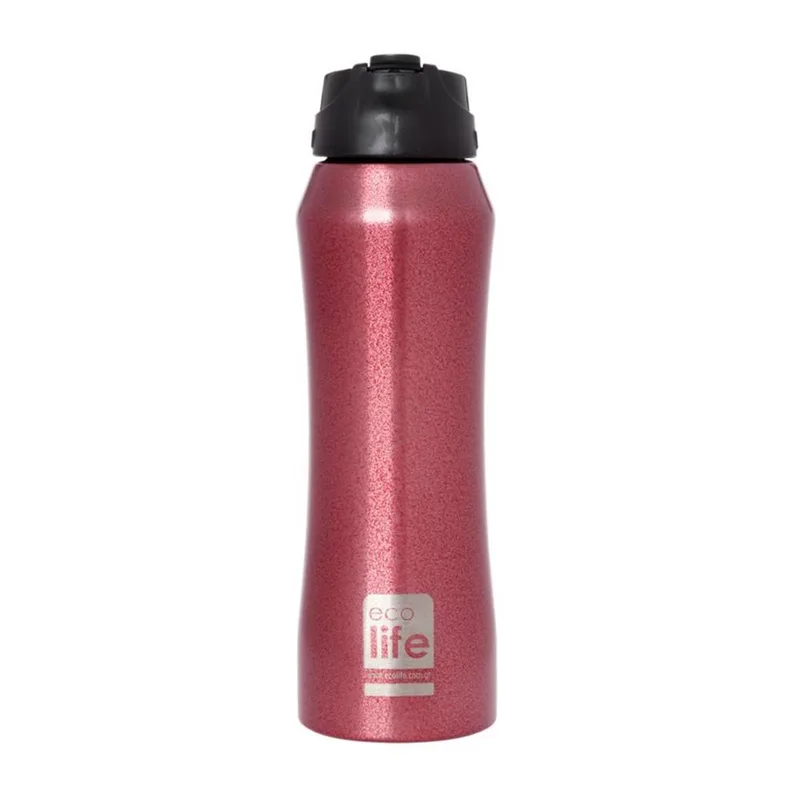 Ecolife Red Thermos 550ml | Eσωτερικό Καλαμάκι