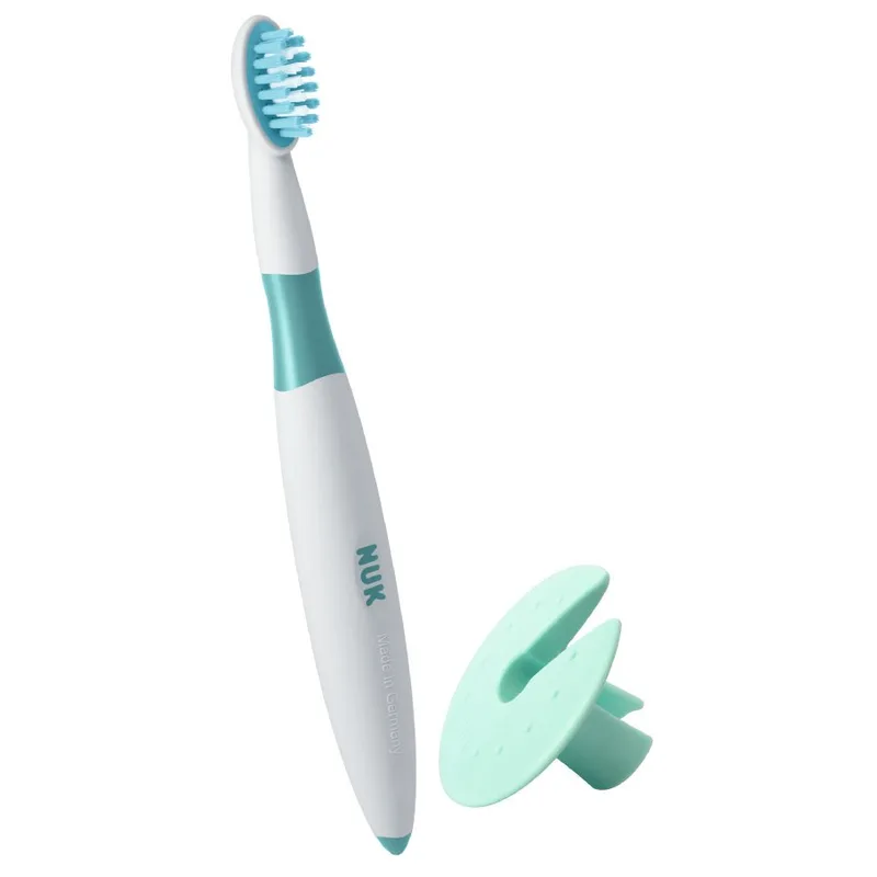 NUK Starter Toothbrush 12m+ Εκπαιδευτική Παιδική Οδοντόβουρτσα με Προστατευτικό Δακτύλιο 1 Τεμάχιο