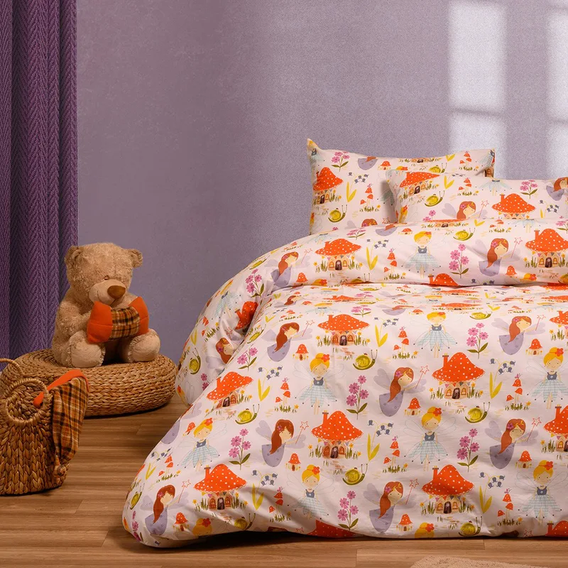 Παπλωματοθήκη Μεμονωμένη Μονή 165X245 Melinen Kids Line Magic Peach (165x245)