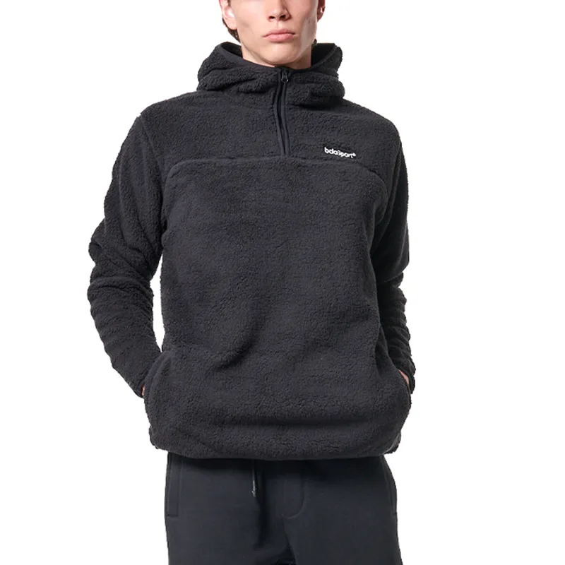 Body Action Half-Zip Sherpa-Fleece Men's Hoodie