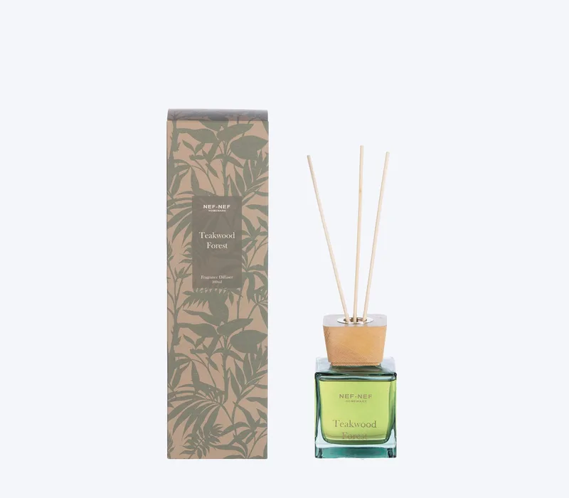 Αρωματικό Χώρου Με Στικς Nef-Nef Teakwood Forest 25 Green 200ml