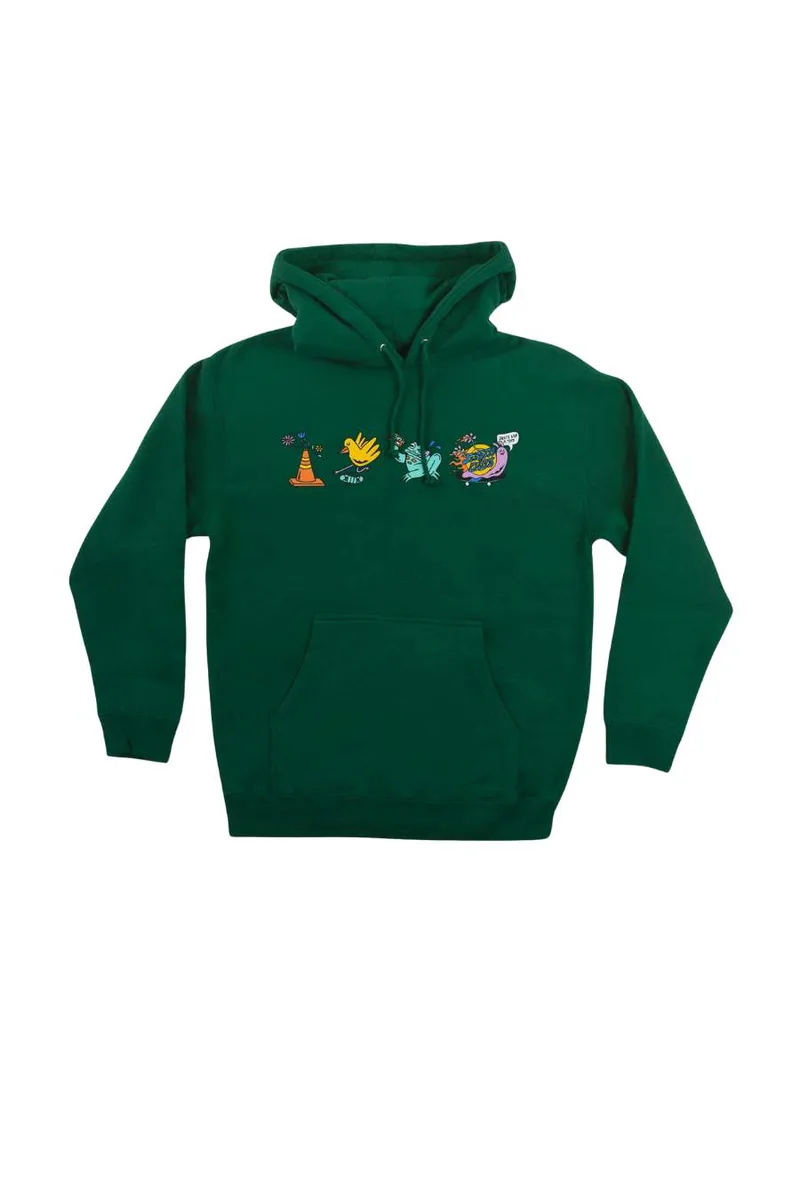 SANTA CRUZ Φούτερ με Κουκούλα Skate Like A Girl - ΠΡΑΣΙΝΟ-SCR-HDY-0107-GREEN