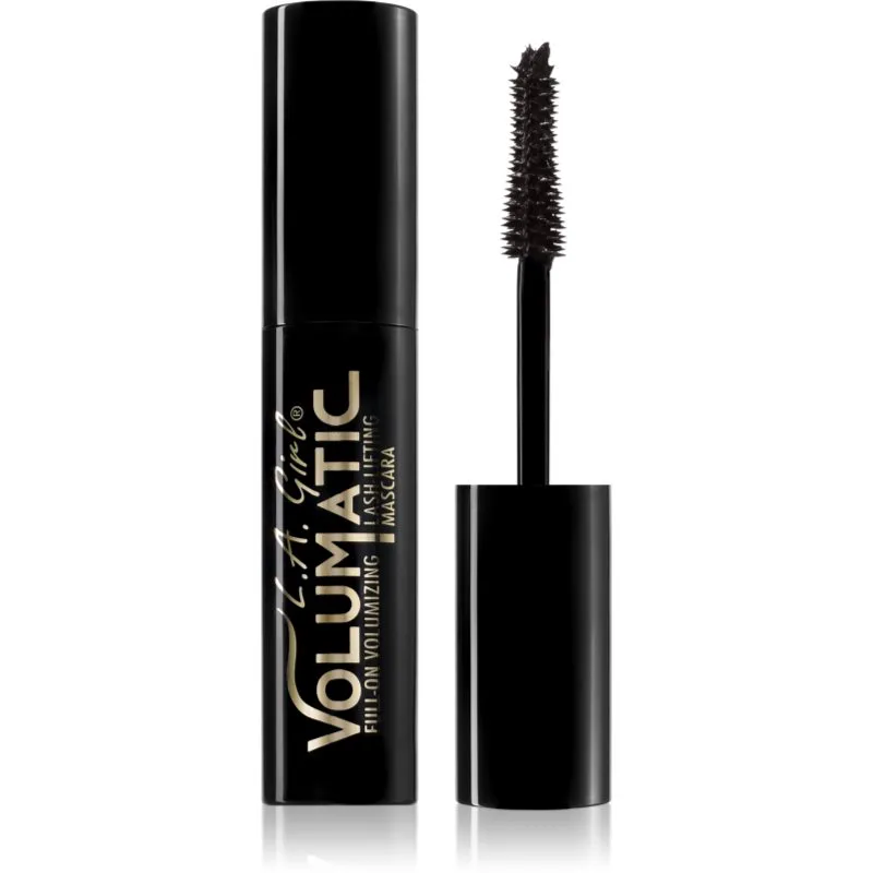 L.A. Girl Cosmetics Volumatic αδιάβροχη μάσκαρα για όγκο και περιστροφή των βλεφαρίδων απόχρωση Black Brown 10 ml