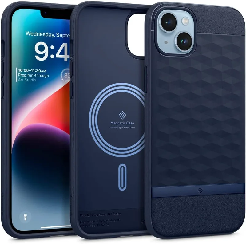 Caseology Parallax Mag Ανθεκτική Θήκη MagSafe Apple iPhone 15 Plus / 14 Plus - Midnight Blue (ACS04928)