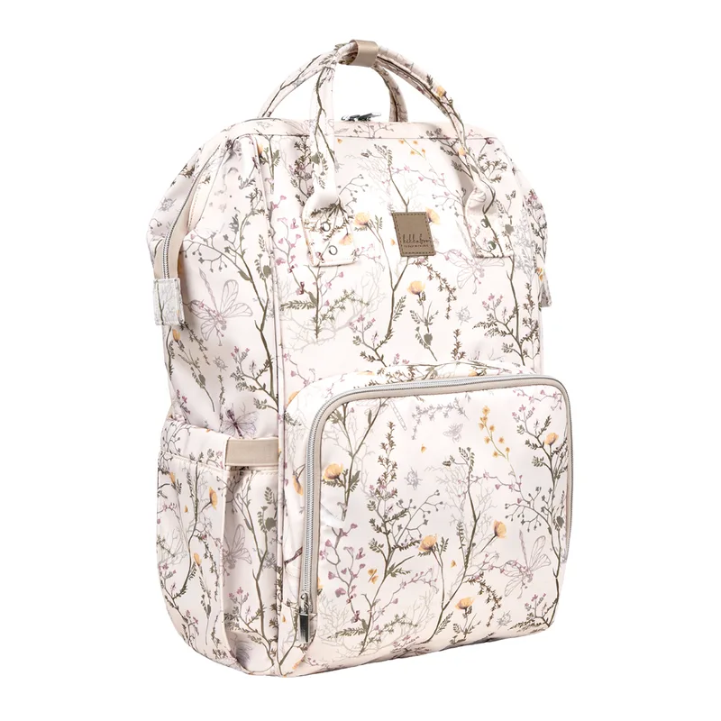 Τσάντα Αλλαξιέρα Backpack (30x24x45) Kikka Boo Siena Luxe Secret Garden Μπεζ