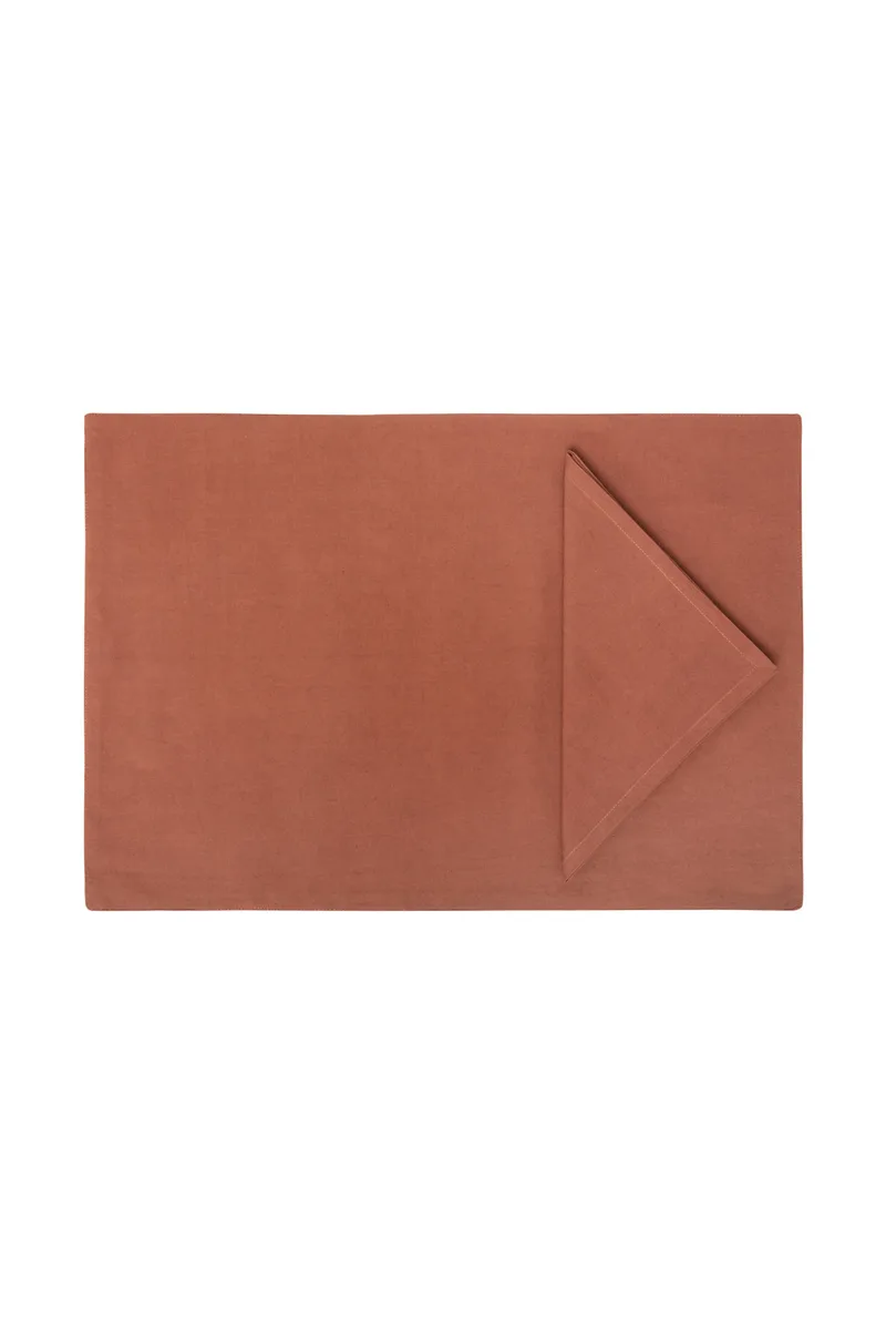 Coincasa σετ πρωινού 50 x 35 cm - 007069816 Κεραμιδί