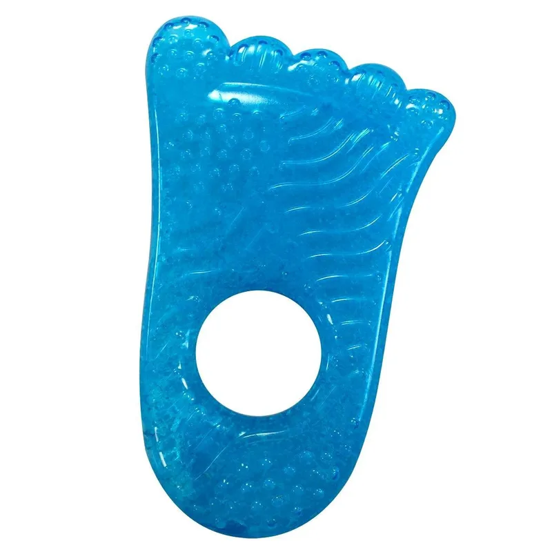 Munchkin Fun Ice Chewy Teether Παιχνίδι Μάσησης για Ανακούφιση του Πόνου Οδοντοφυΐας 1 Τεμάχιο - Πατούσα Μπλε