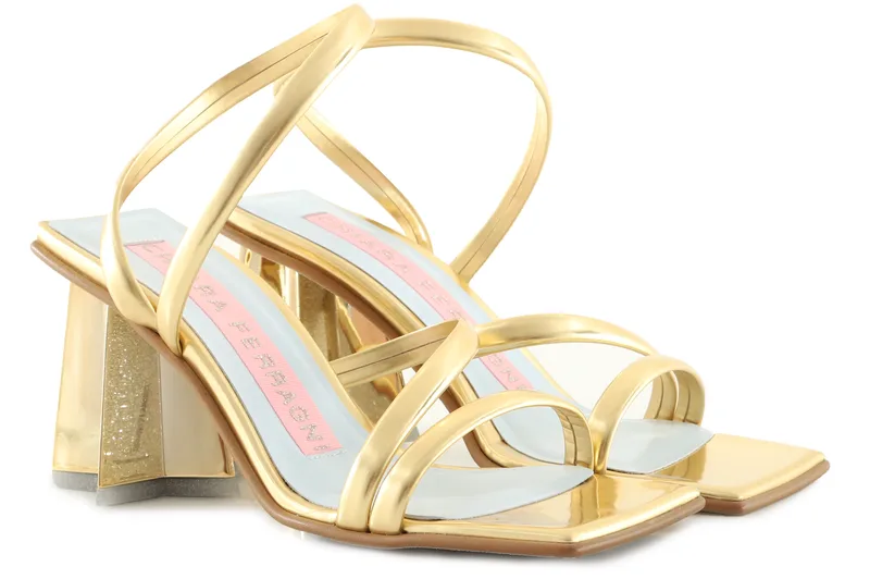 Πέδιλα Chiara Ferragni Με Ιδιαίτερο Τακούνι CF3029_005-LAMINATED GOLD Γυναικείο