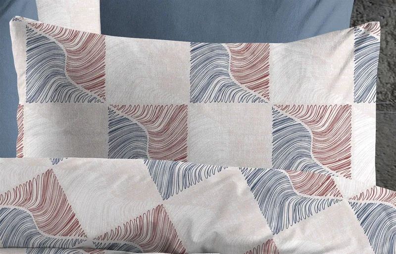 Μαξιλαροθήκη Φάκελος Polycotton 50x70εκ. Κλεοπάτρα 610 Red-Blue DimCol (Χρώμα: Μπλε, Ύφασμα: 70% Βαμβάκι-30% Polyester) - DimCol - 33311647073