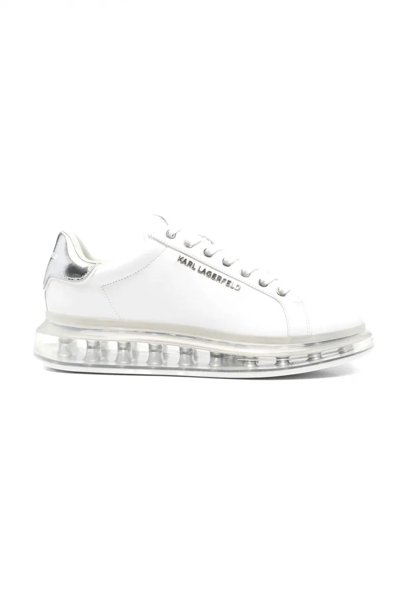 KARL LAGERFELD ΠΑΠΟΥΤΣΙΑ SNEAKERS KAPRI KUSHION LO LACE LTR ΛΕΥΚΟ