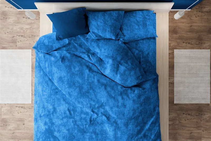 Παπλωματοθήκη Βαμβακερή Υπέρδιπλη 220x240εκ. Premium Shadow 631 Electric Blue DimCol (Ύφασμα: Βαμβάκι 100%, Χρώμα: Μπλε, Μέγεθος: Υπέρδιπλα) - DimCol - 33130824007