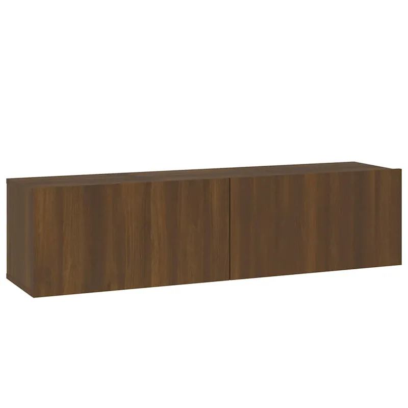 vidaXL Έπιπλο Τηλεόρασης Τοίχου Καφέ Δρυς 120x30x30 εκ. Επεξεργα. Ξύλο