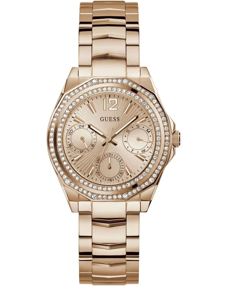 GUESS Ritzy Crystals - GW0685L3, Rose Χρυσό case with Stainless Steel Bracelet