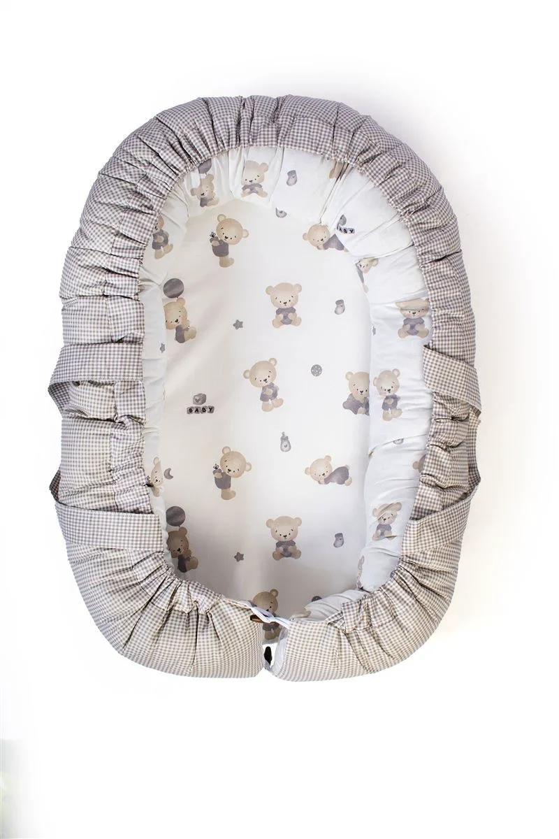 Φωλιά Ύπνου Dimcol Bear's Nest 05 85x60x15 White-Grey