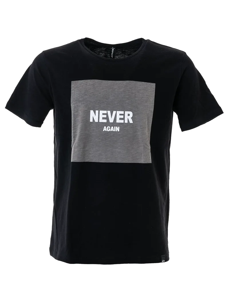 T-shirt με στάμπα σε μαύρο χρώμα