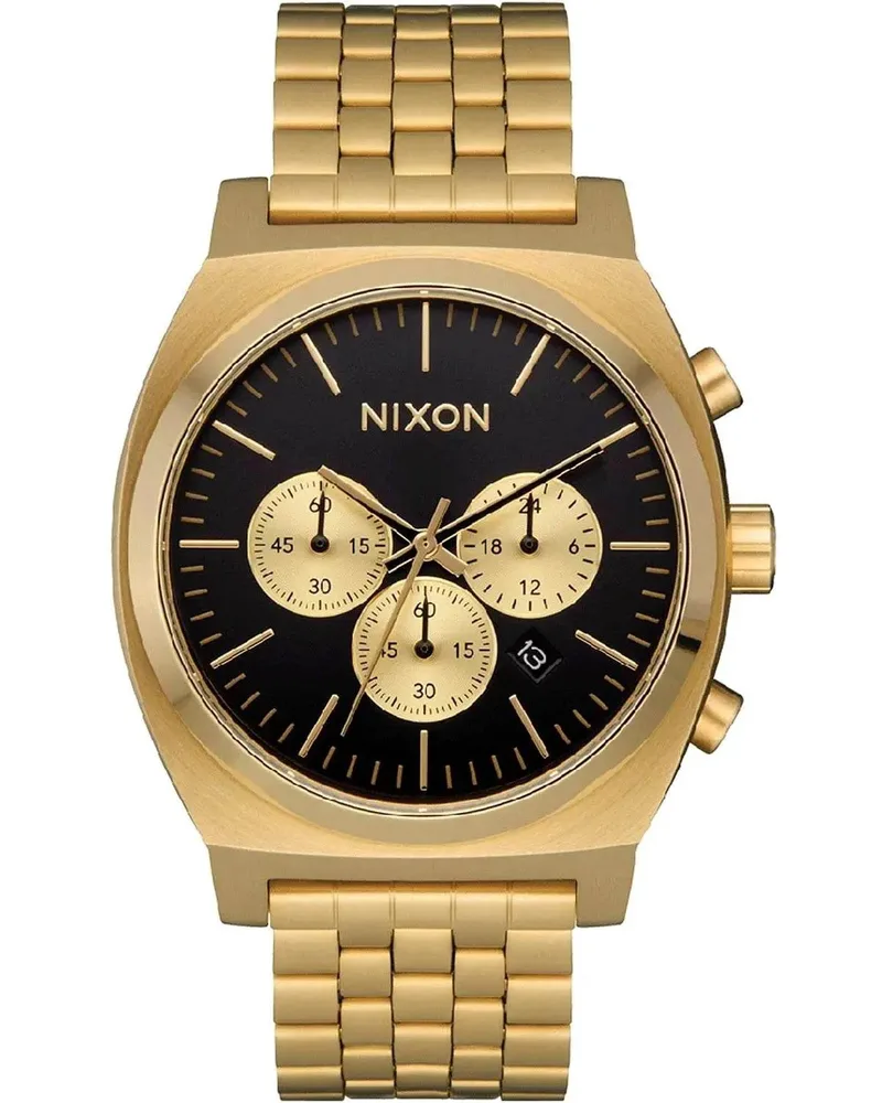 NIXON Time Teller Chronograph - A972-5333-00 Χρυσό case with Stainless Steel Bracelet